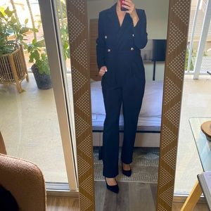 Gracia nautical black jumpsuit.